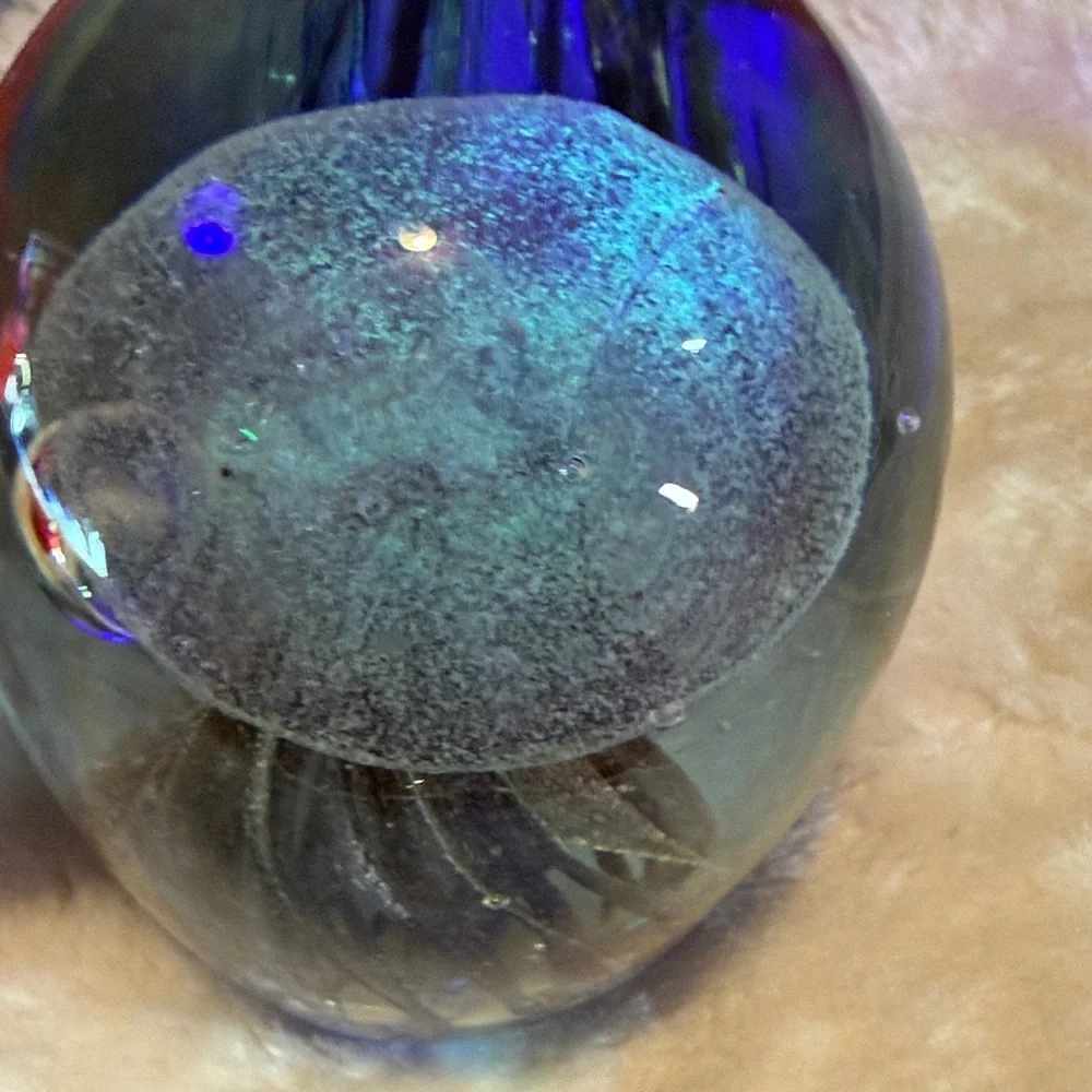 Glass Jellyfish Aquarium Decor